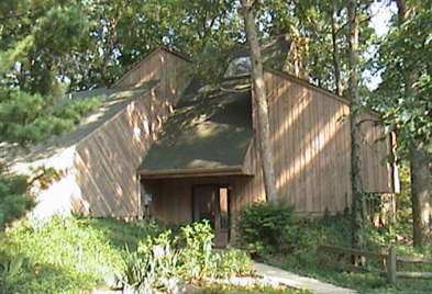 log cabin in brown county